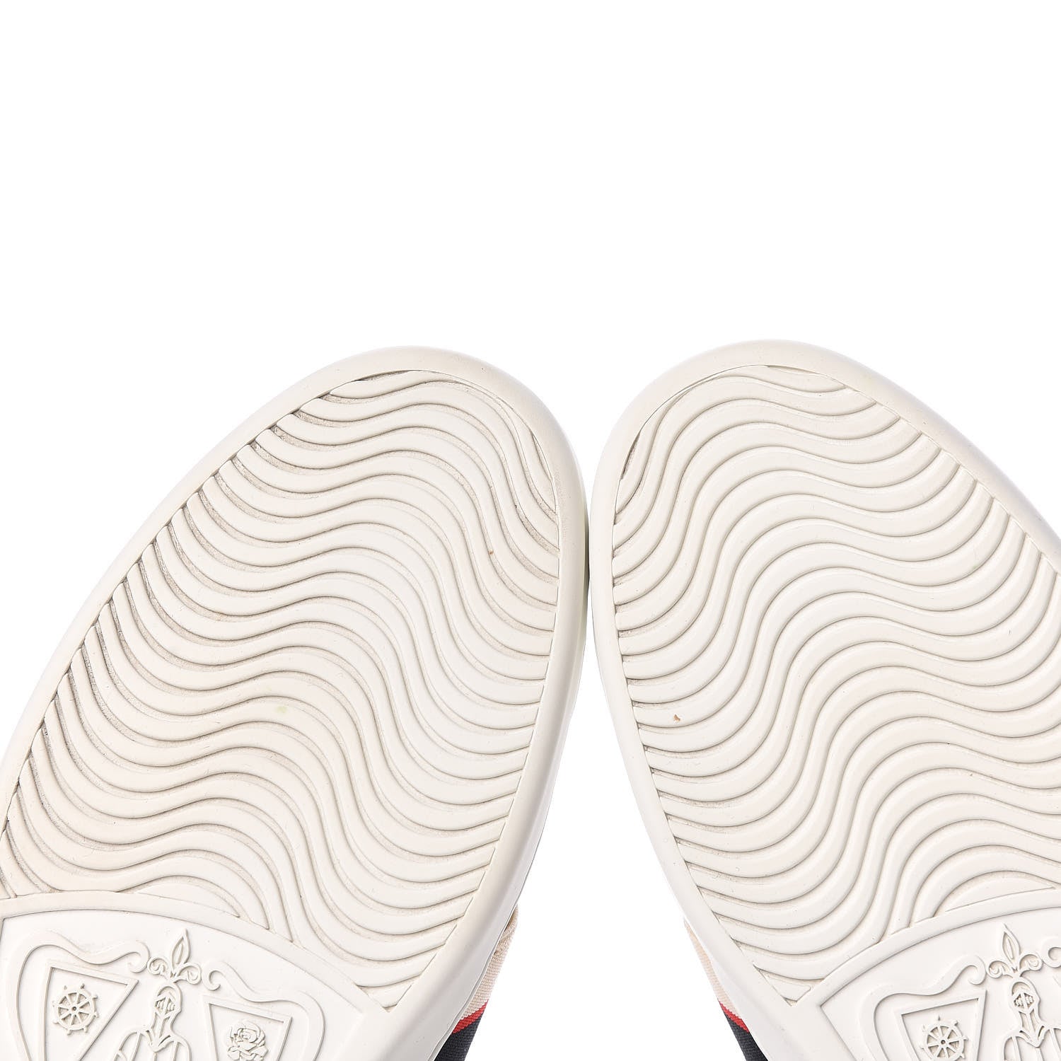 Gucci Calfskin Stripe Mens New Ace Sneakers 8 White Ecru Red Flame 14 of 22