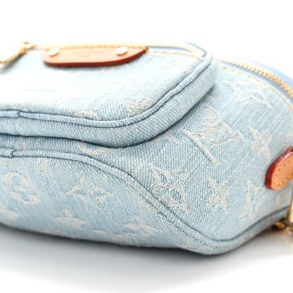 Louis Vuitton Monogram Denim Mini Bumbag Sky Blue 9 of 9