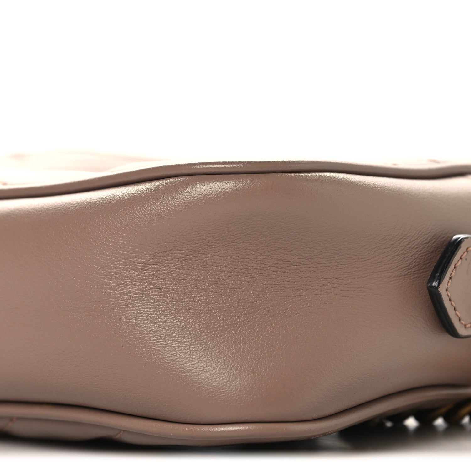 Gucci Calfskin Matelasse Mini GG Marmont Chain Shoulder Bag