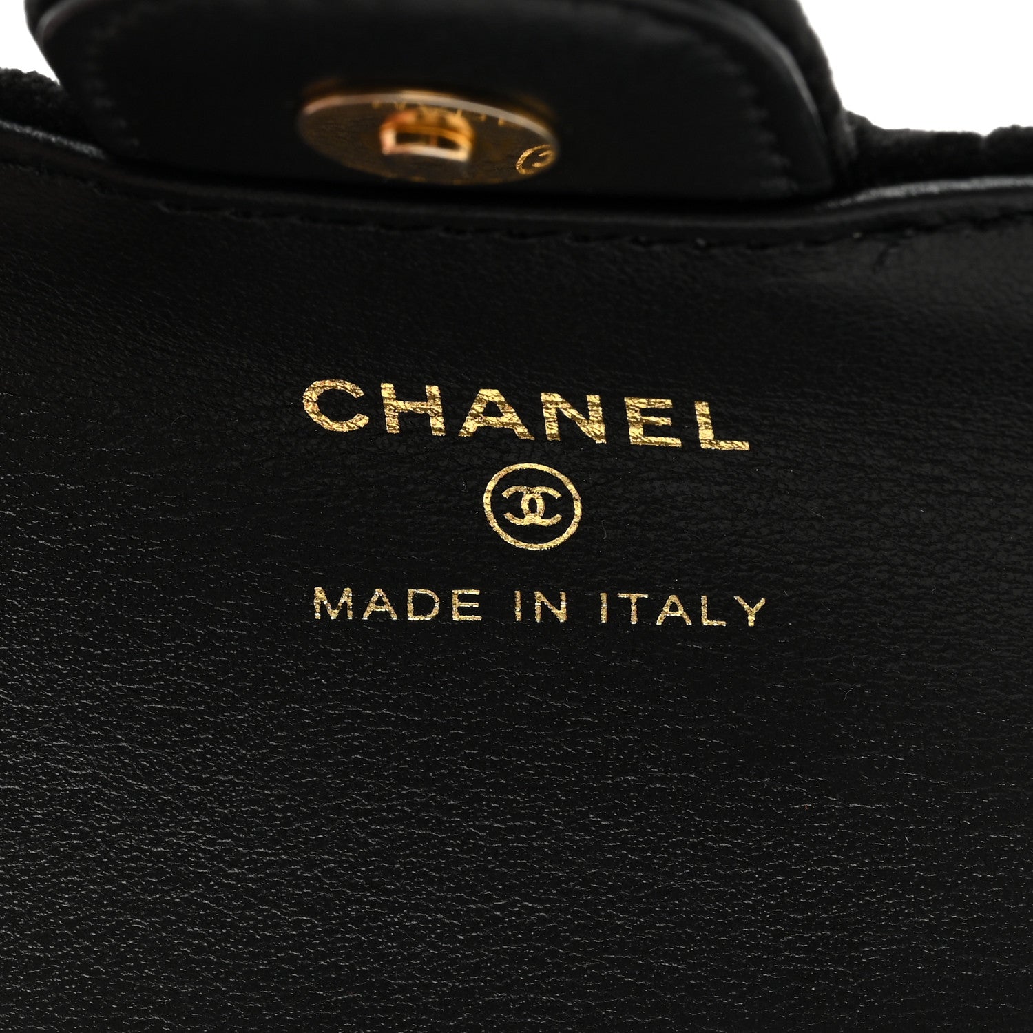 Chanel Velvet Camellia Embossed Jewel Belt Card Holder With Chain Black 6 of 10