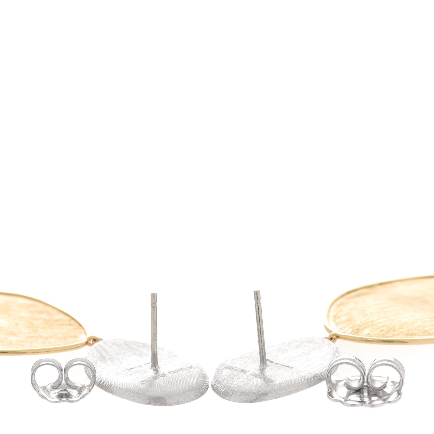 Marco Bicego 18K Yellow Gold Diamond Medium Lunaria Drop Earrings 4 of 4