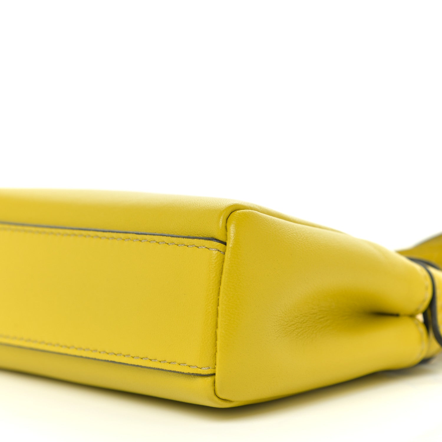 Fendi Shiny Nappa Micro Peekaboo Iconic Satchel Lime 6 of 11