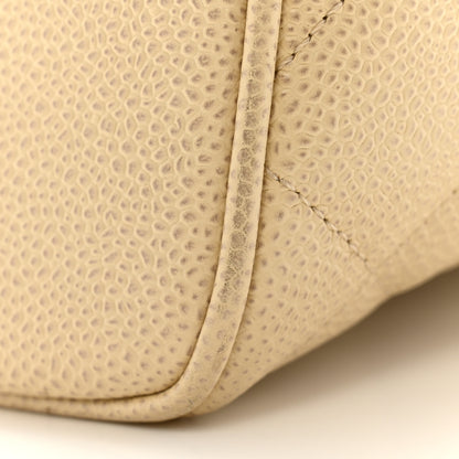 Chanel Caviar Quilted Medallion Tote Light Beige 12 of 15