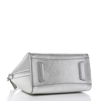 Givenchy Metallic Sugar Goatskin Small Antigona Silver 4 of 10