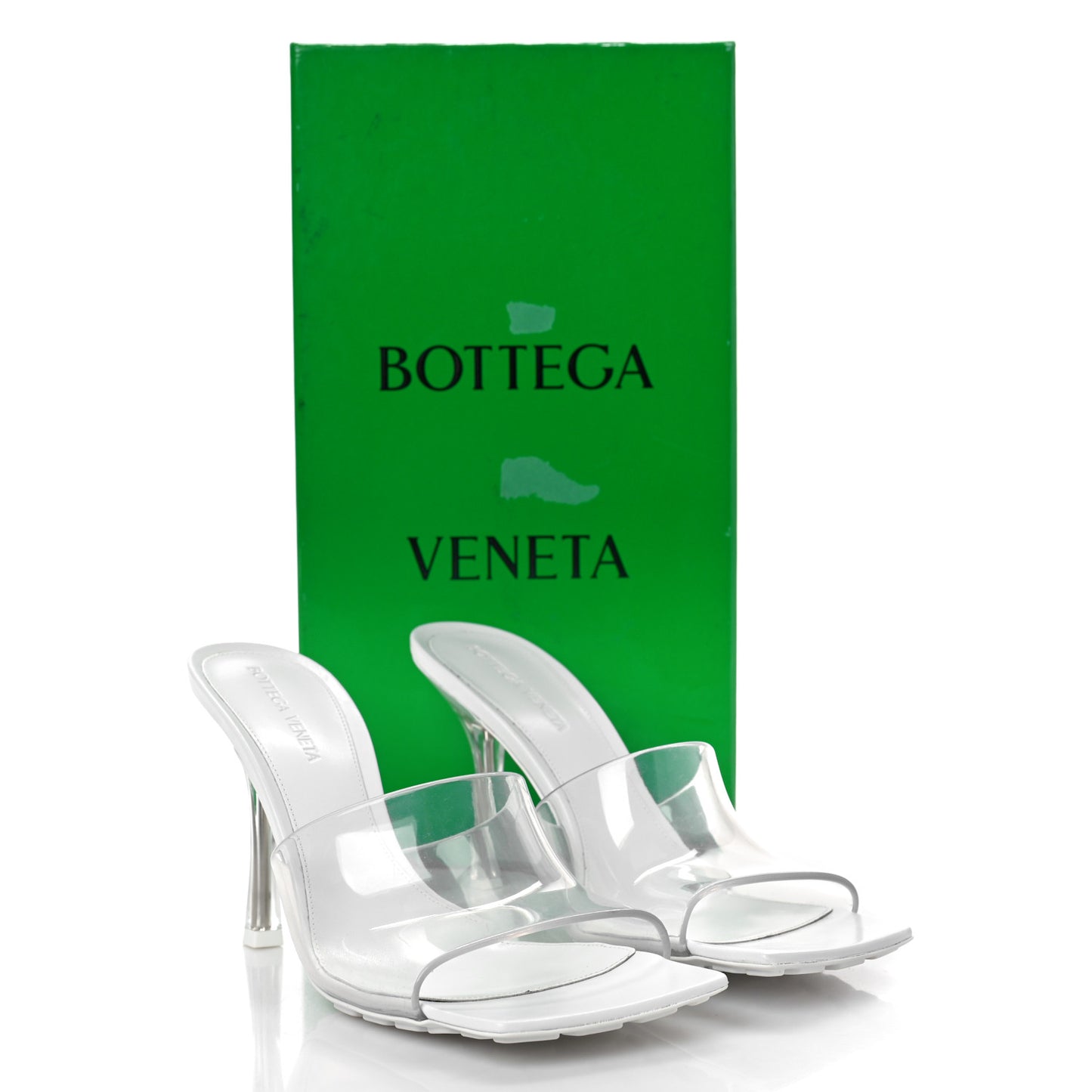 PVC Pudding Stretch Sandals 38 White
