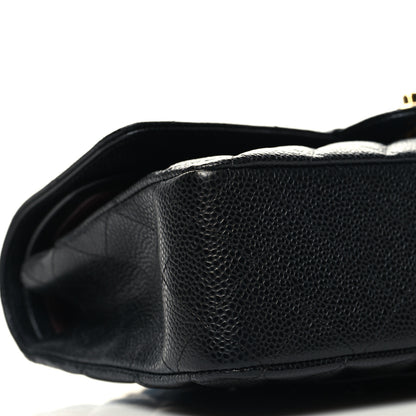 Chanel Caviar Quilted Medium Double Flap Black 9 of 10