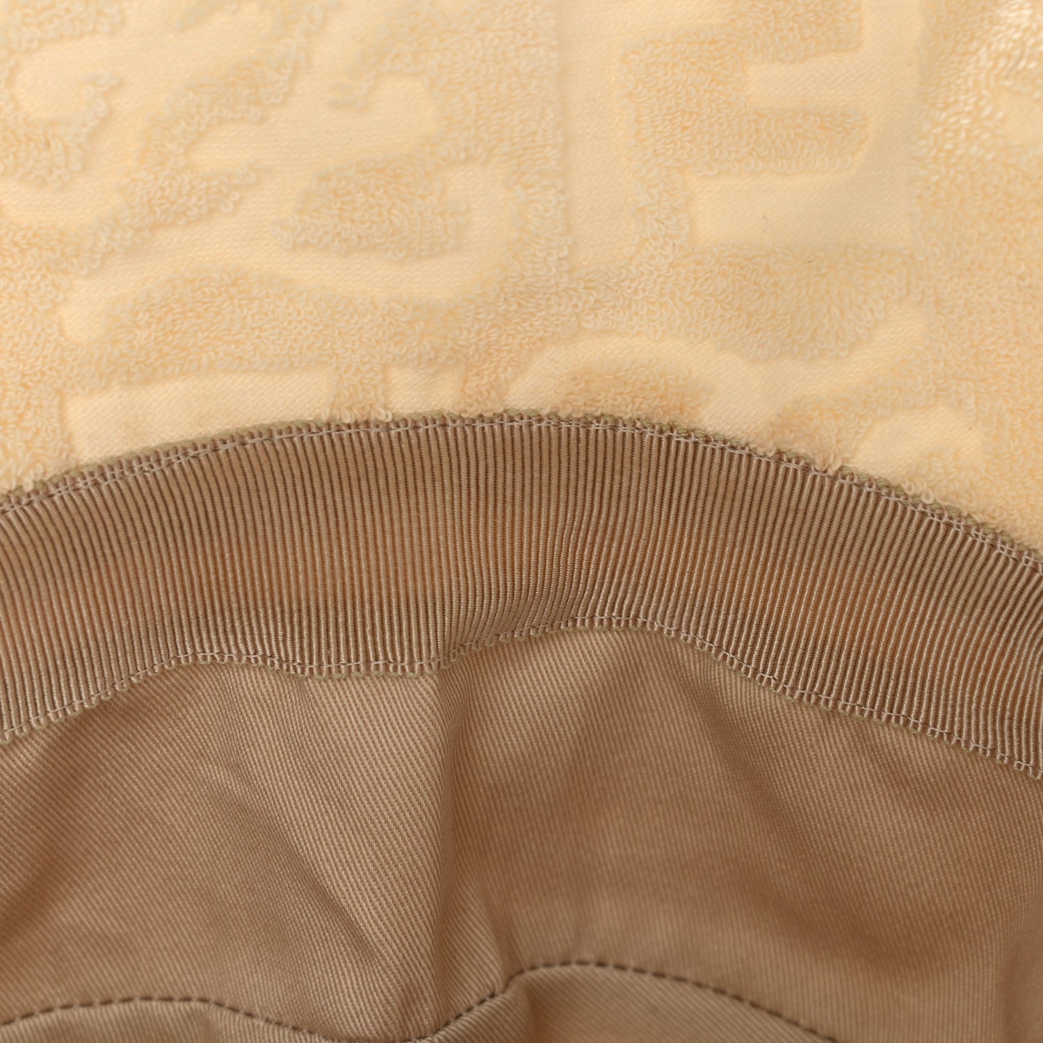 Fendi Terrycloth Karligraphy Embroidered Bucket Hat S White 9 of 9