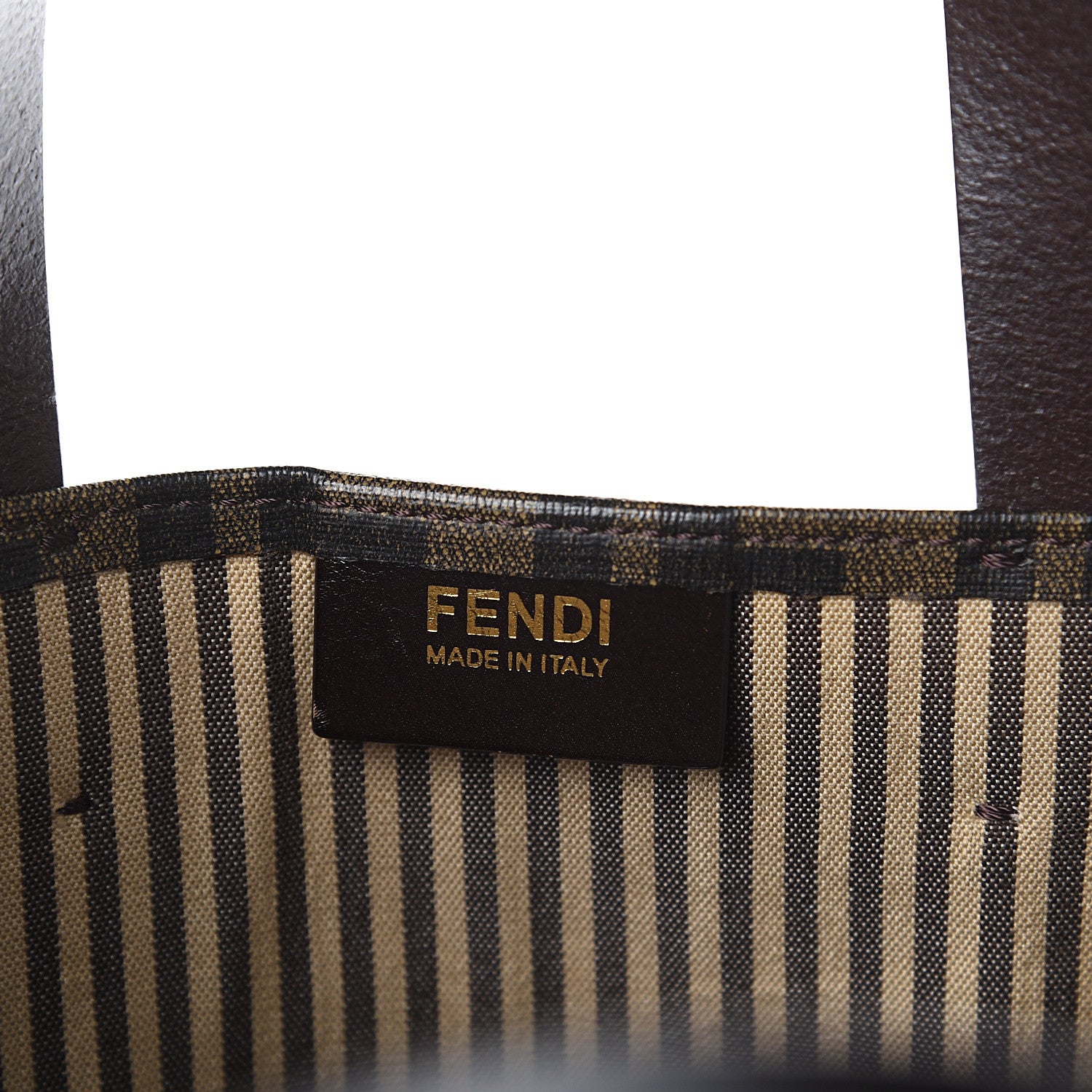 Fendi Zucca Spalmati Shopping Tote Tobacco 5 of 8
