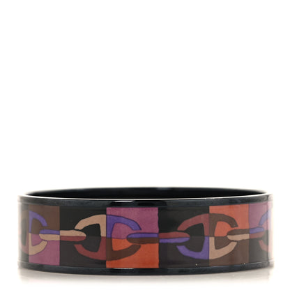 Hermes Enamel Printed Optique Chaine D'Ancre Wide Bracelet 65 3 of 5