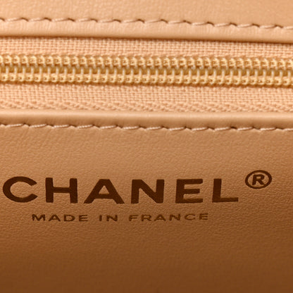 Chanel Braided Raffia Nano Kelly Flap Bag Dark Beige 6 of 11