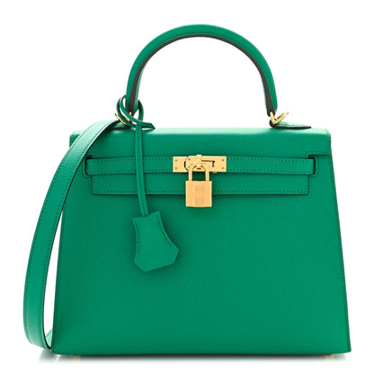 Hermes Epsom Kelly Sellier 25 Vert Jade 1 of 12