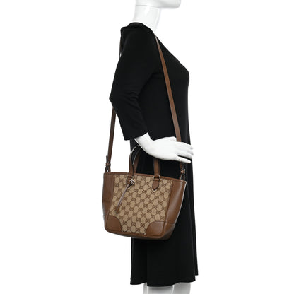Gucci Monogram Small Bree Tote Beige Tabacco 2 of 10