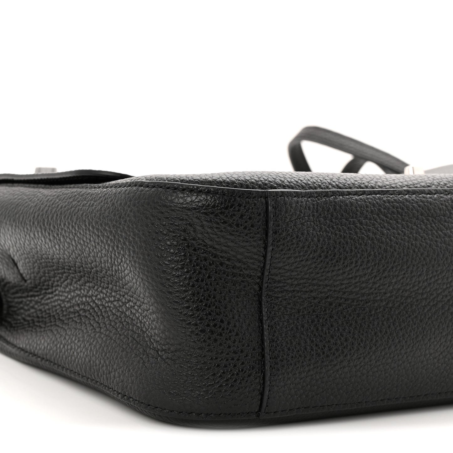 Grained Calfskin Souplissimo Maxi Flap Black