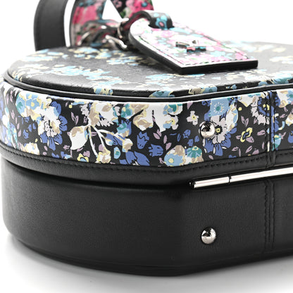 Louis Vuitton Calfskin Floral Print Petite Boite Chapeau Black 7 of 8