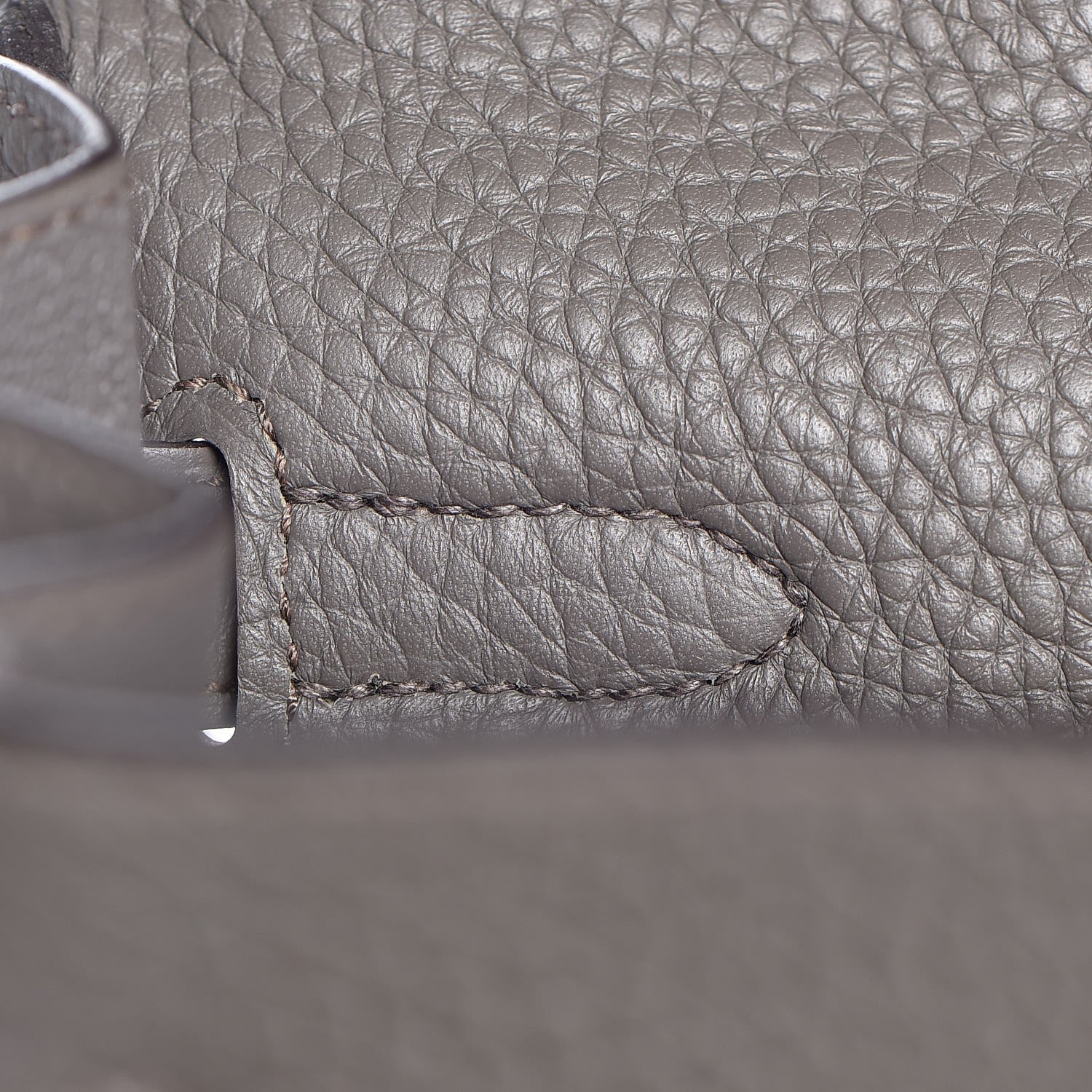 Hermes Taurillon Clemence Kelly Retourne 35 Etain 12 of 40