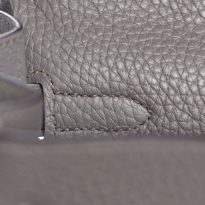 Hermes Taurillon Clemence Kelly Retourne 35 Etain 12 of 40
