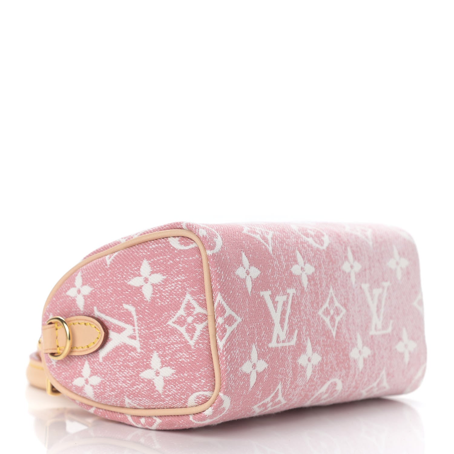 Louis Vuitton Monogram Jacquard Denim Nano Speedy Bandouliere Pink 4 of 10