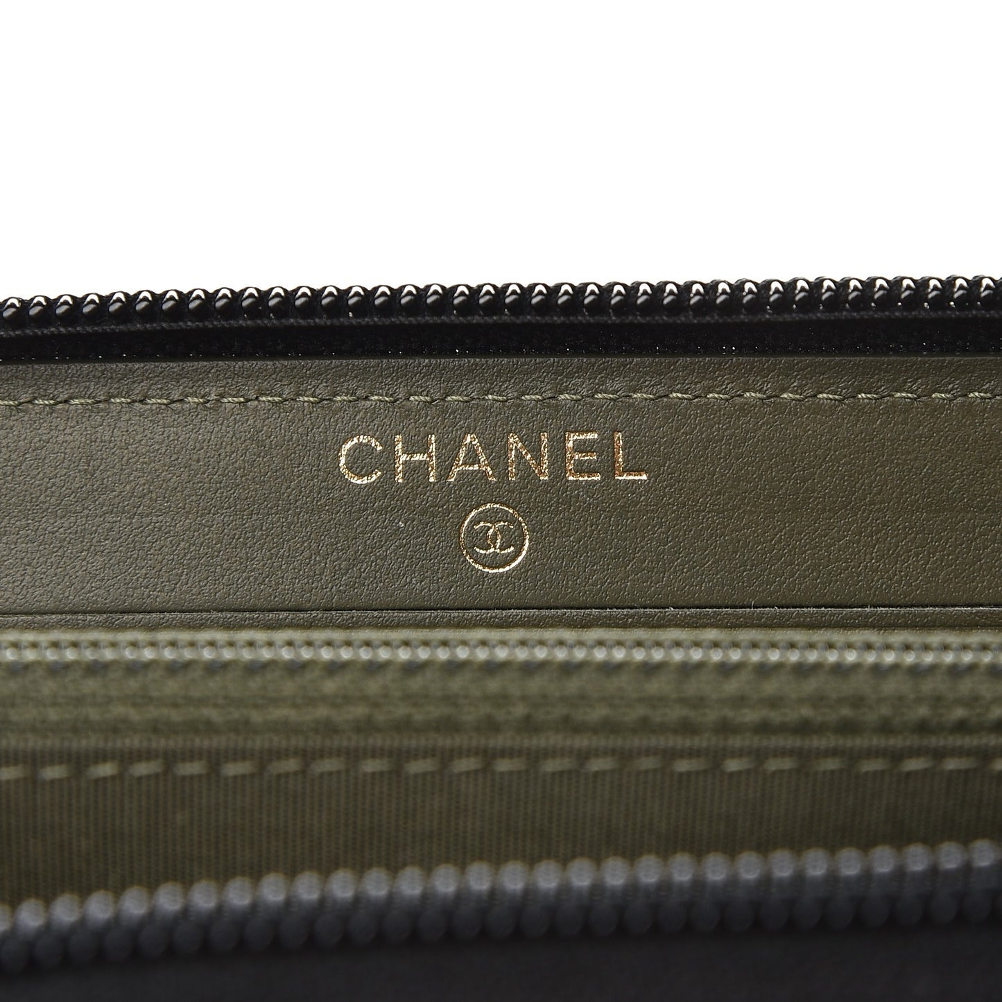 Caviar Quilted Boy Small Zip Around Wallet Black