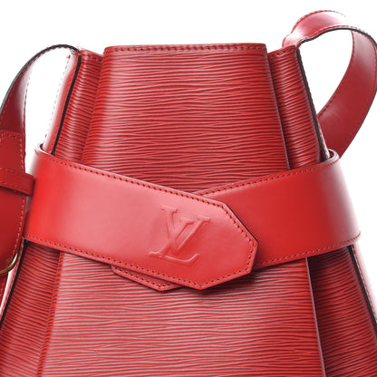 Louis Vuitton Epi Sac D'Epaule Castillan Red 7 of 12