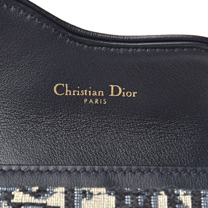 Christian Dior Oblique Saddle Card Holder Blue 6 of 8
