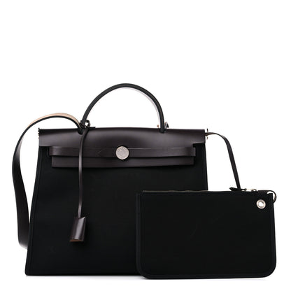 Hermes Toile Vache Hunter Herbag Zip 31 PM Black Ebene 1 of 13