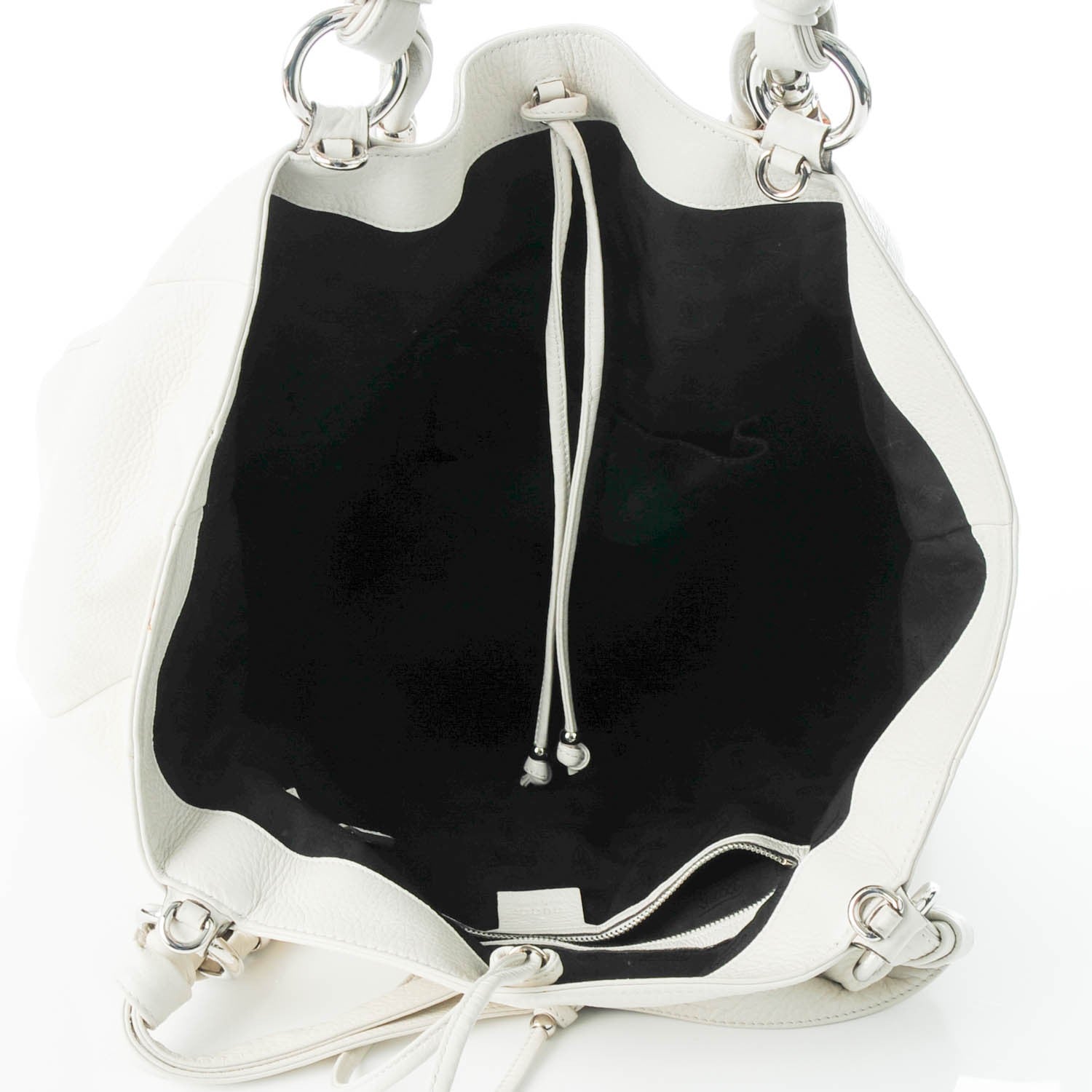 Gucci Calfskin Large Jungle Tote White 5 of 7