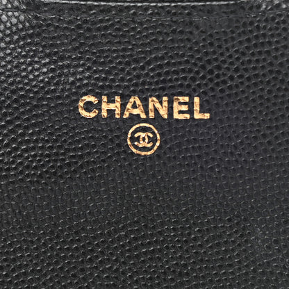 Chanel Caviar Quilted Flap Card Holder Wallet Black 6 of 8