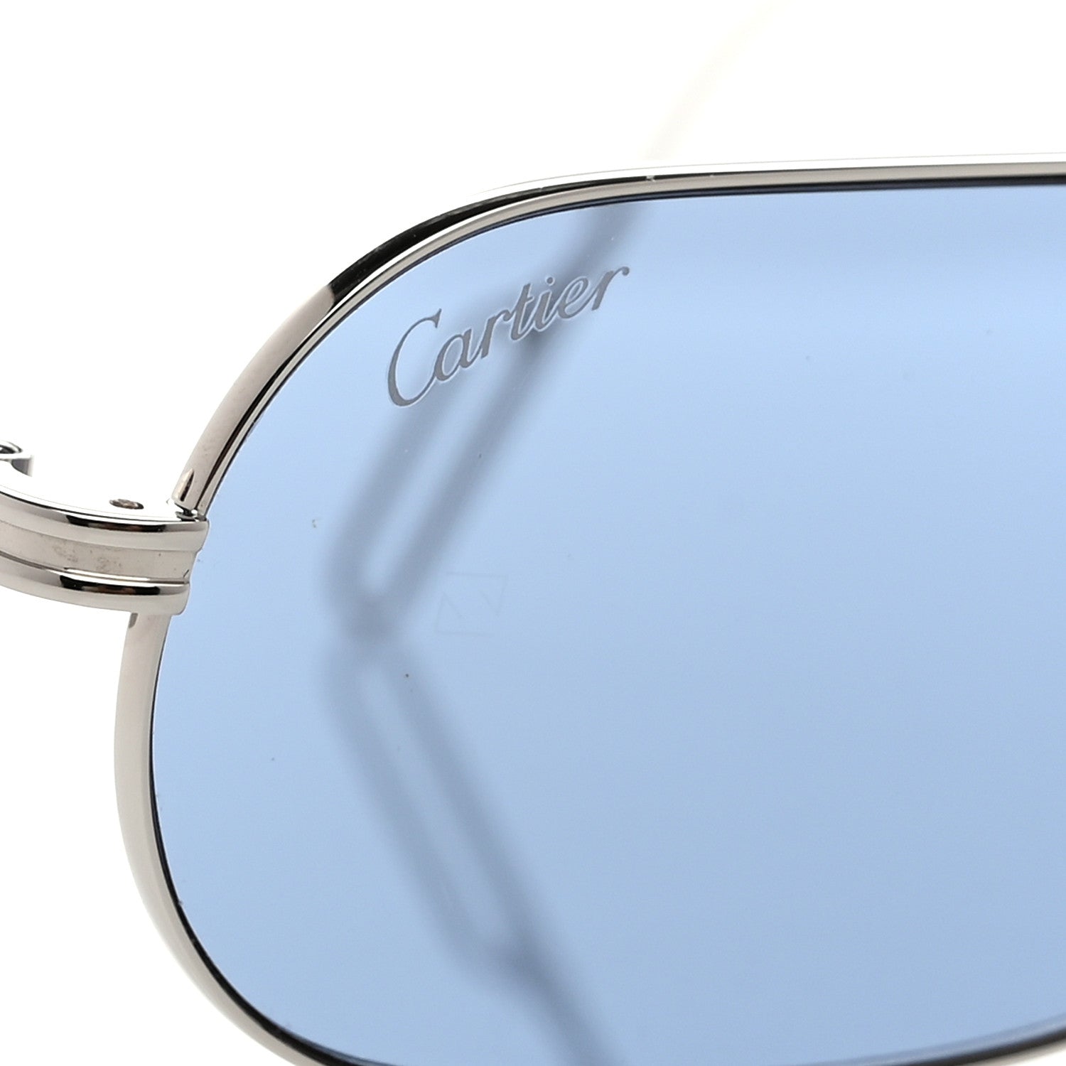 Cartier Metal Oval Sunglasses CG1D78BZ Silver 5 of 8