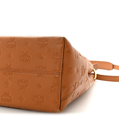 MCM Calfskin Ottomar Monogram Medium Klara Hobo Cognac 9 of 9