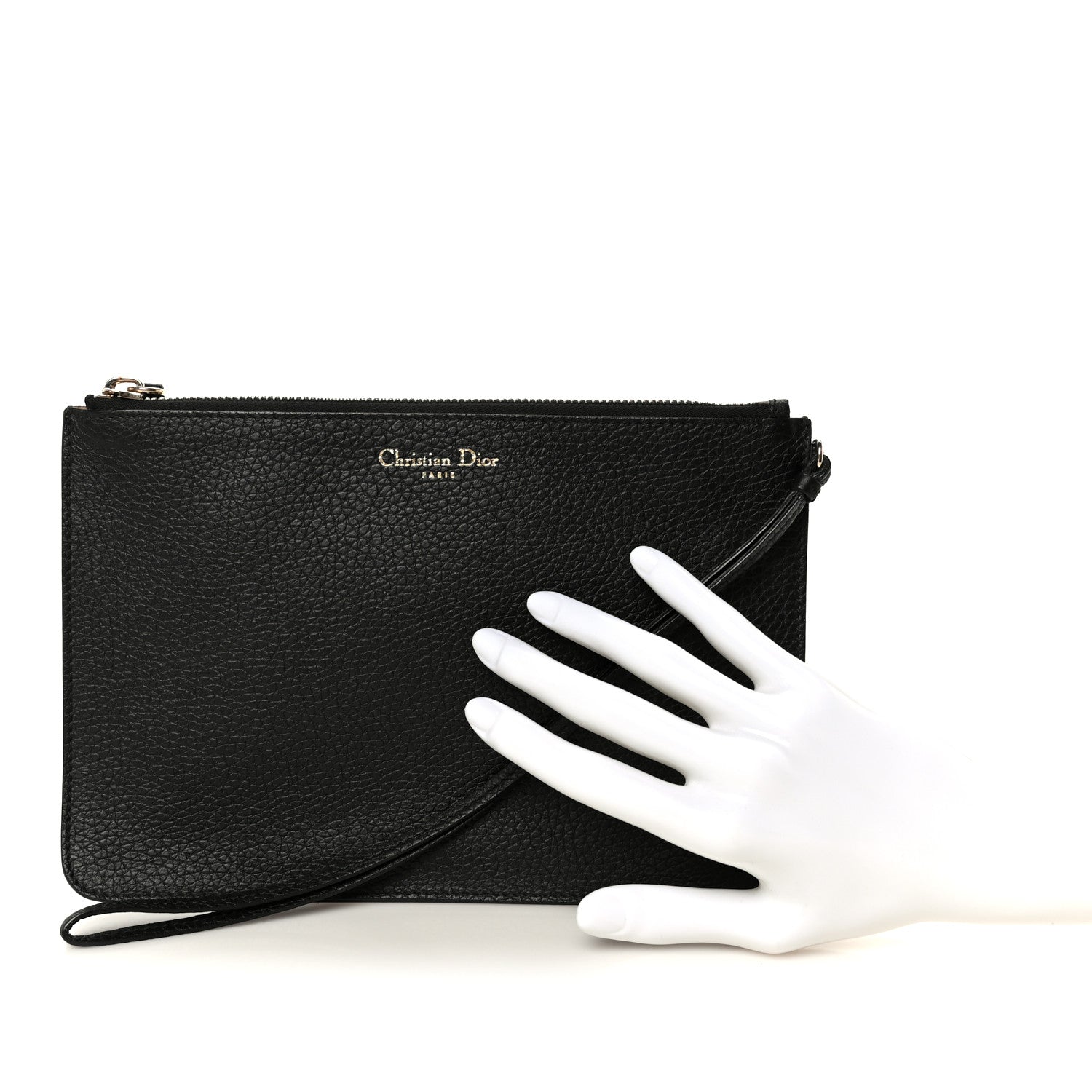 Christian Dior Bullcalf Diorissimo Pouch Black 2 of 7