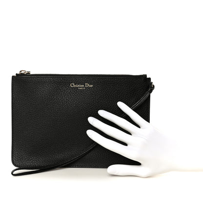 Christian Dior Bullcalf Diorissimo Pouch Black 2 of 7