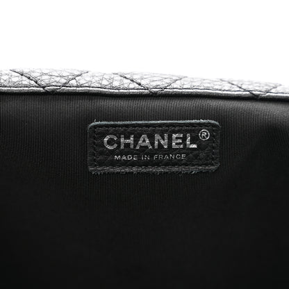 Chanel Grained Calfskin Quilted XXL Travel Flap Bag Black 5 of 10