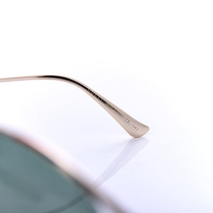 Gucci Metal Oversized Round Frame GG0225S Sunglasses Gold 5 of 7