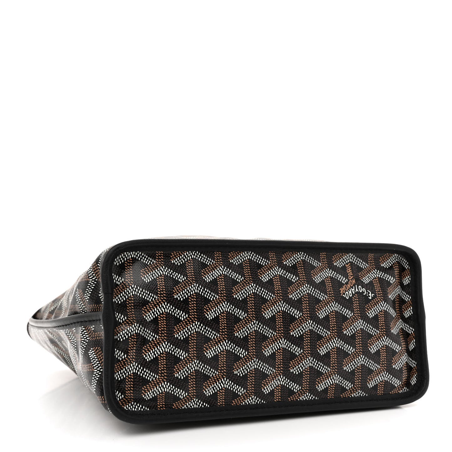 Goyardine Reversible Mini Anjou Black
