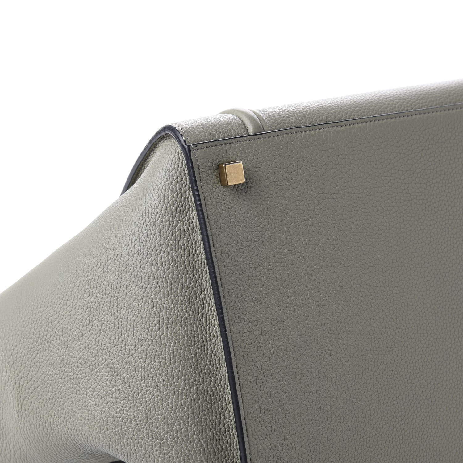 Celine Baby Grained Calfskin Medium Phantom Luggage Grey 9 of 12