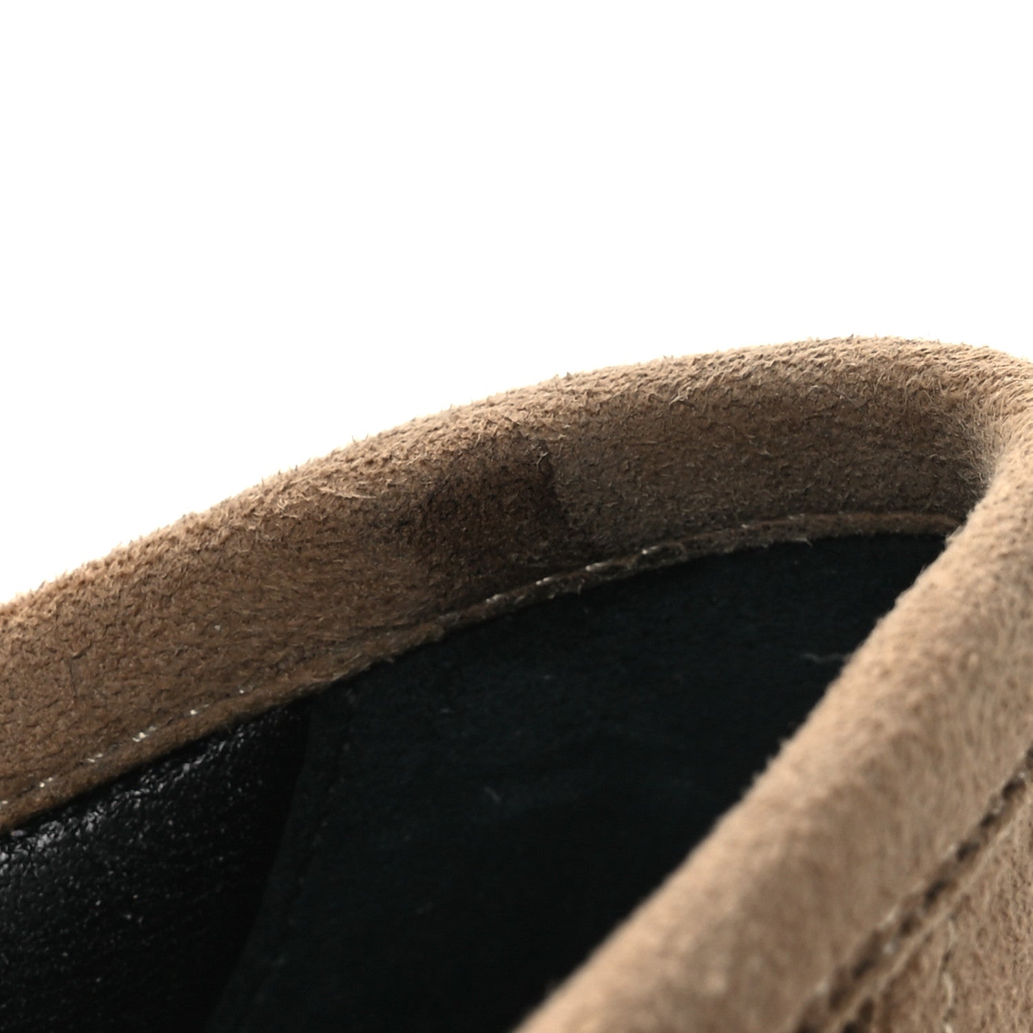 Hermes Suede Goatskin Womens Royal Loafers 37.5 Beige Sable 12 of 14