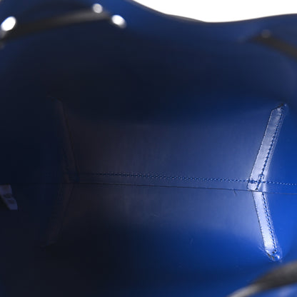 Mansur Gavriel Calfskin Mini Bucket Bag Black Royal Blu 5 of 10