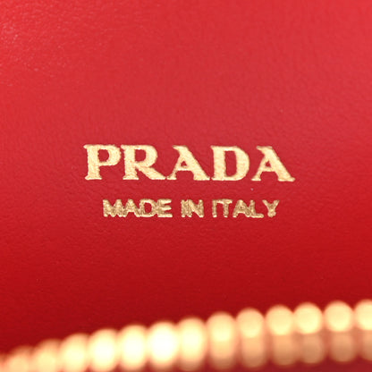Prada Saffiano Embellished Mini Qixi Crossbody Bag Fuoco 6 of 10