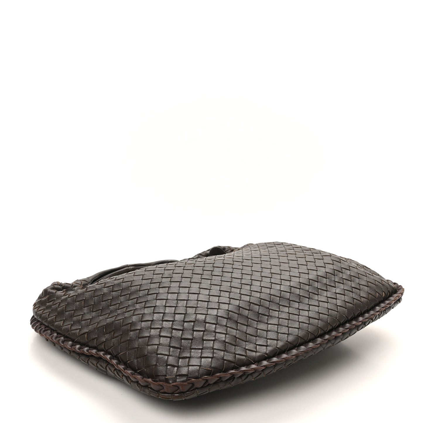 Nappa Intrecciato Medium Veneta Hobo Ebano