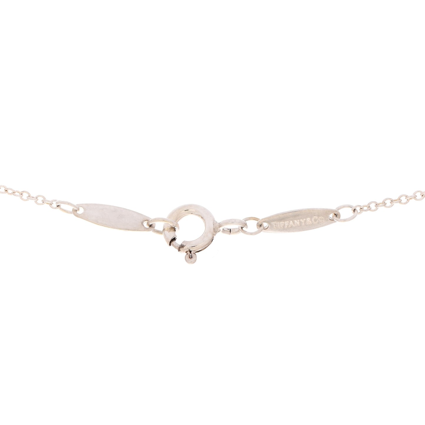 Sterling Silver 9mm Elsa Peretti Bean Pendant Necklace