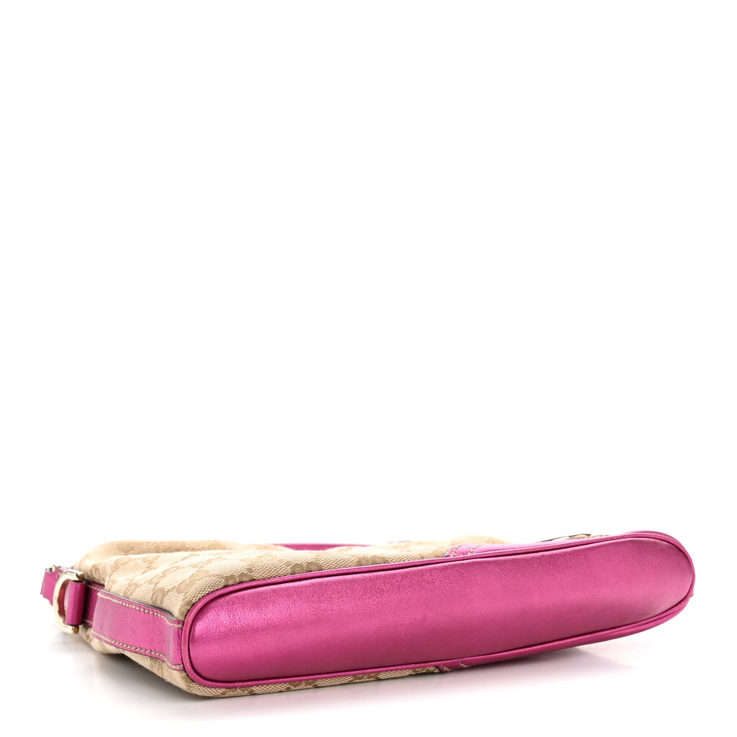 Metallic Calfskin Monogram Small New Britt Hobo Pink