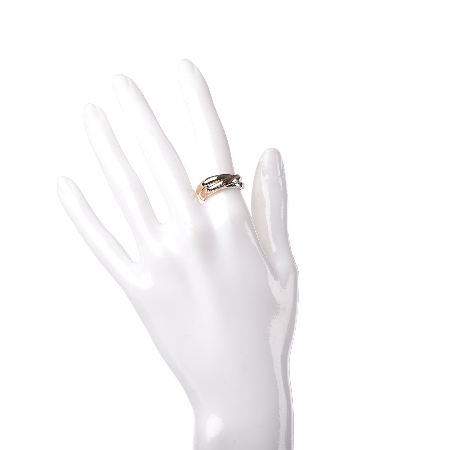 18K Pink Yellow White Gold Classic Les Must De Trinity Ring 53 6.25