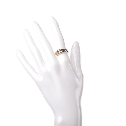 Cartier 18K Pink Yellow White Gold Classic Les Must De Trinity Ring 53 6.25 2 of 5