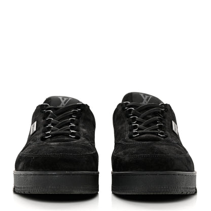 Louis Vuitton Suede Uniform Sneakers 10 Black 2 of 8