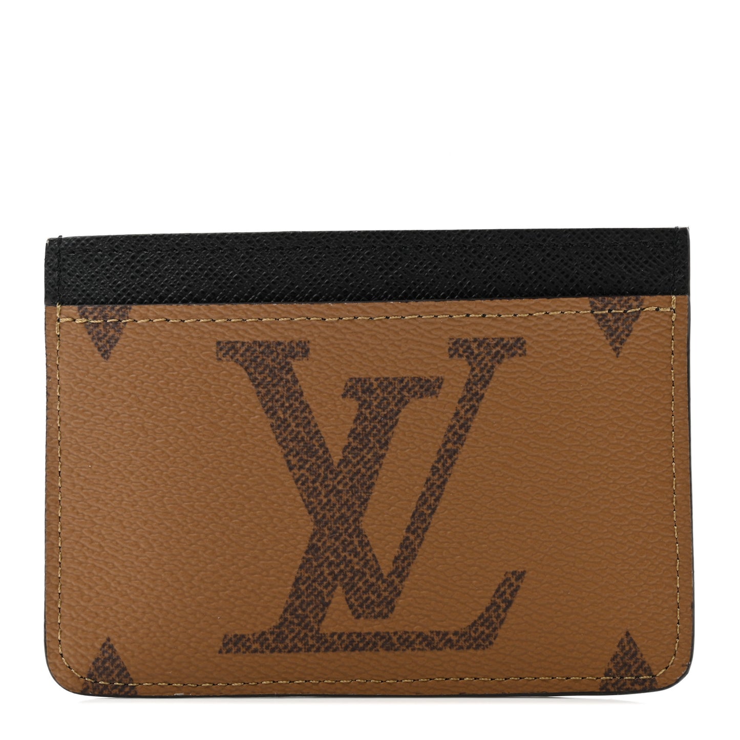 Reverse Monogram Side Up Card Holder