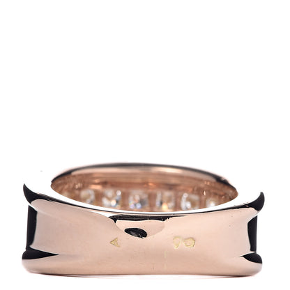 Cartier 18K Pink White Gold Diamond Serenade Ring 51 5.75 3 of 4