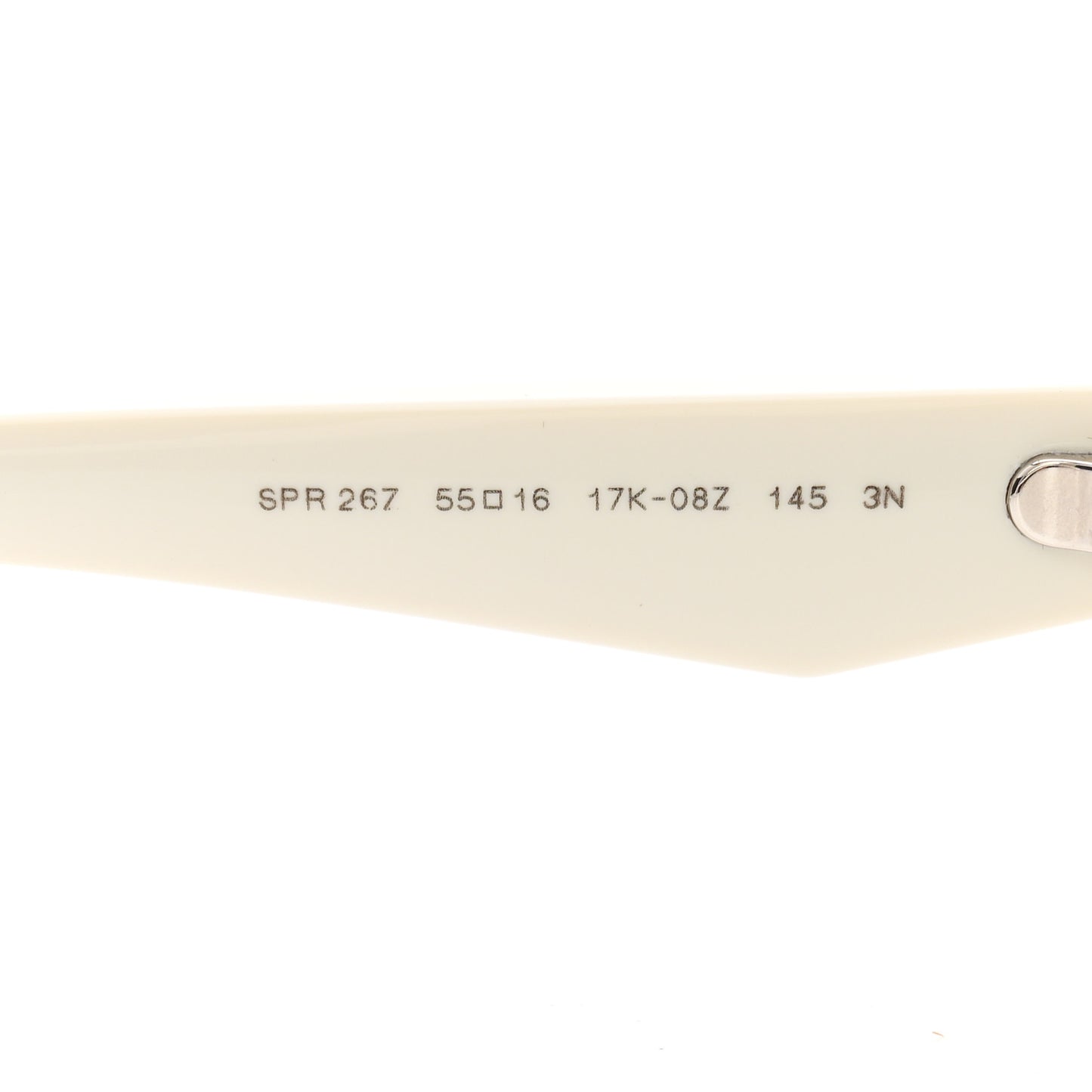 Acetate Oval Sunglasses SPR 26Z Chalk White