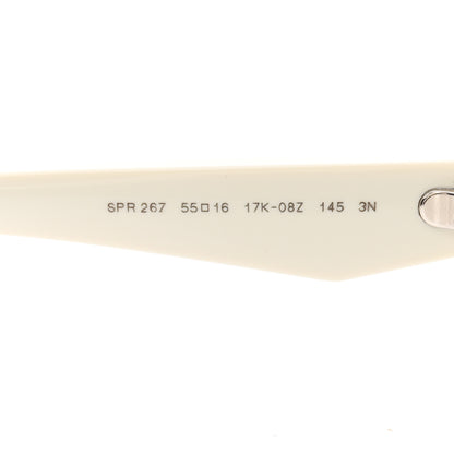 Prada Acetate Oval Sunglasses SPR 26Z Chalk White 6 of 8