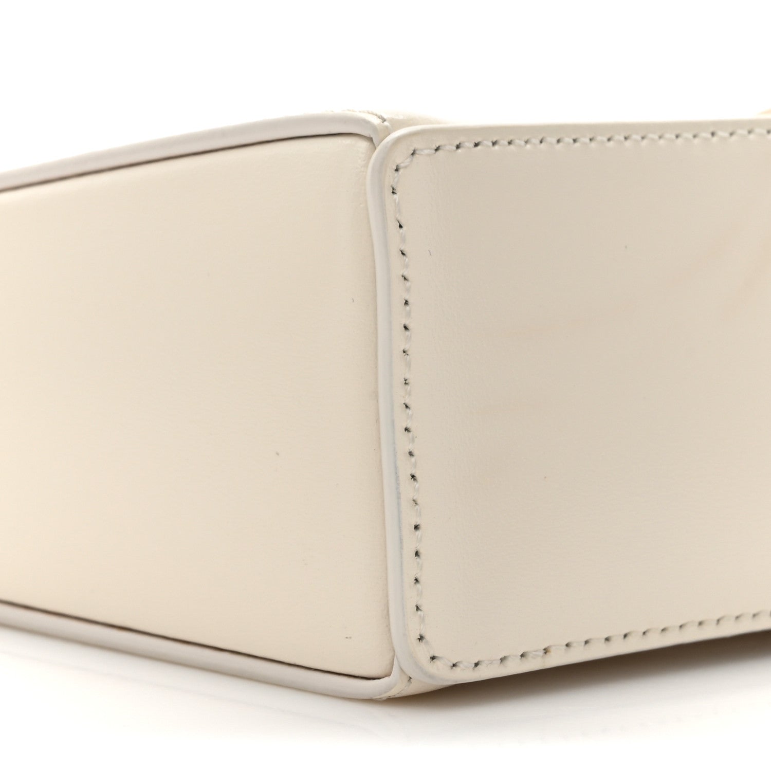 Givenchy Box Calfskin Mini Cut Out Shoulder Bag Ivory 10 of 14