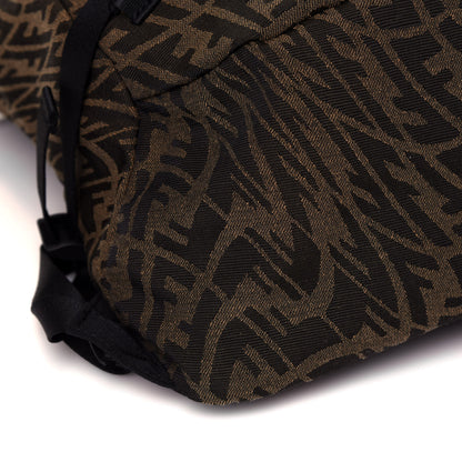 Fendi X SARAH COLEMAN Fabric Jacquard FF Vertigo Ferrino Ripstop Backpack Tobacco Moro Black 7 of 10